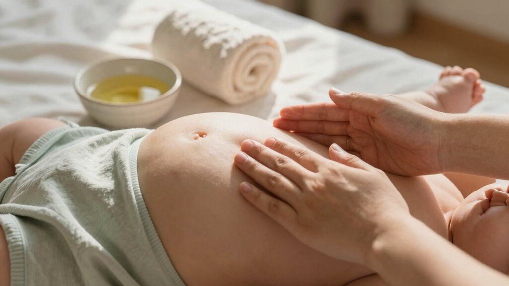 gentle massage for gas relief